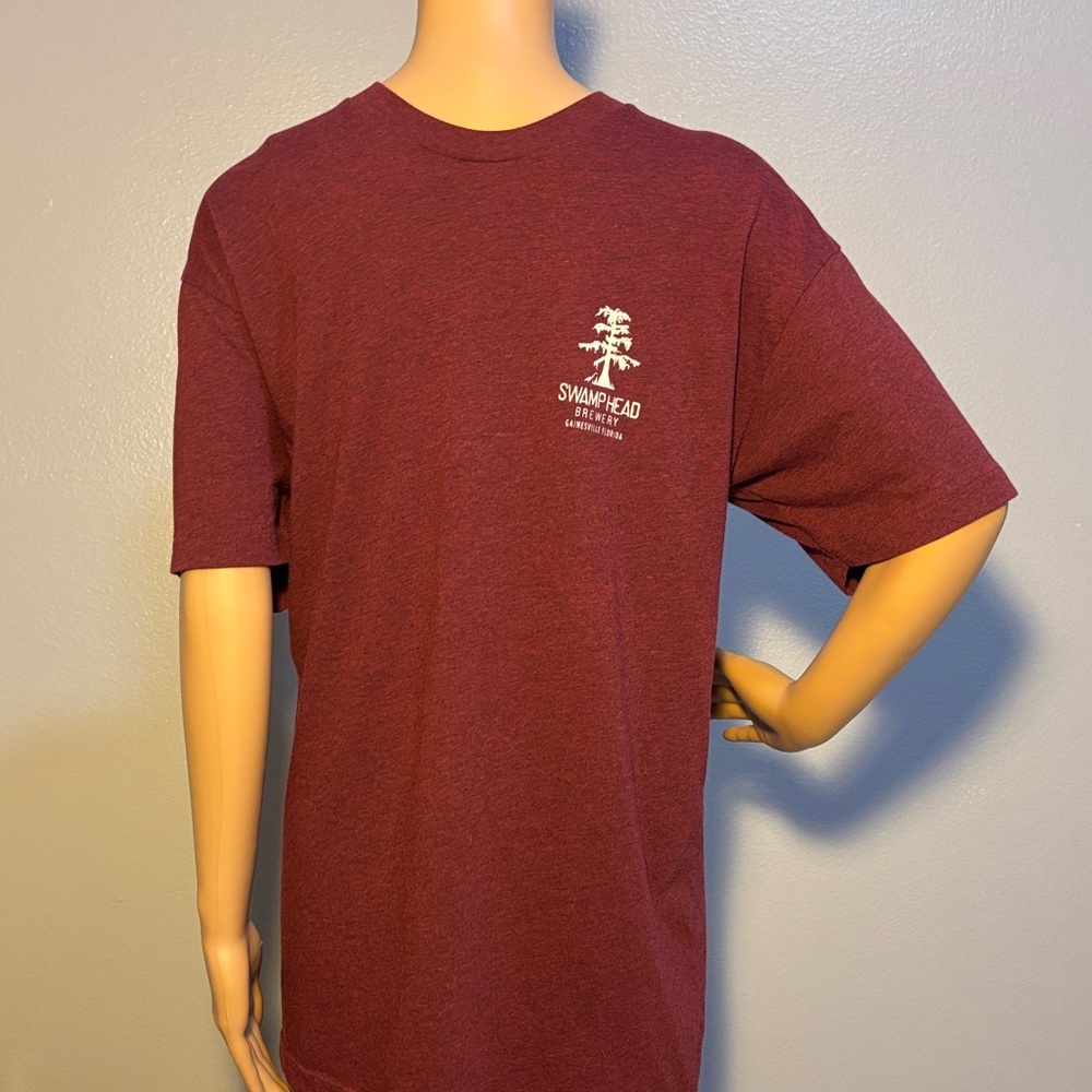 Swamp Head Brewery Gainesville, FL Maroon Space Dyed Graphic Tee